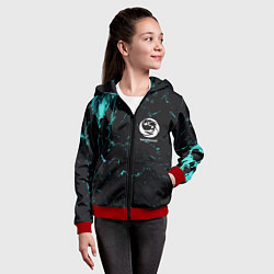 Толстовка на молнии детская Beastcoast абстракт, цвет: 3D-красный — фото 2