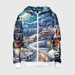 Детская толстовка на молнии Новогоднее настроение