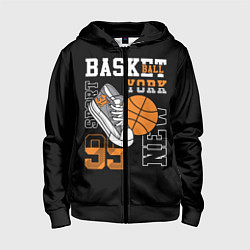 Детская толстовка на молнии Basketball New York