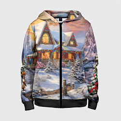 Детская толстовка на молнии Звездная полночь подарков