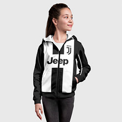 Толстовка на молнии детская Juventus collection, цвет: 3D-черный — фото 2