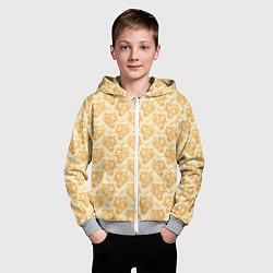 Толстовка на молнии детская Рычания тигра, цвет: 3D-меланж — фото 2