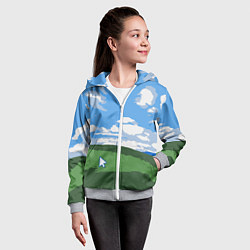 Толстовка на молнии детская Новый уродливый свитер от майков, цвет: 3D-меланж — фото 2