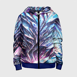 Детская толстовка на молнии Синий драгоценный камень