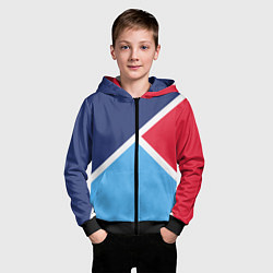 Толстовка на молнии детская Расцветка из 90, цвет: 3D-черный — фото 2