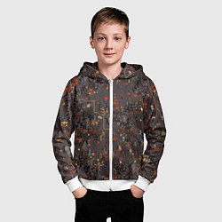 Толстовка на молнии детская Герои 3 Карта Инферно, цвет: 3D-белый — фото 2