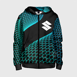 Детская толстовка на молнии Suzuki electro hexagon