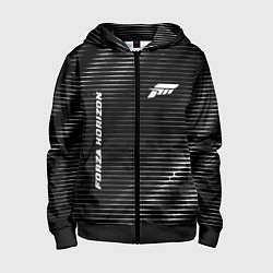 Детская толстовка на молнии Forza Horizon metal game lines