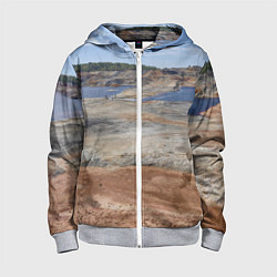 Детская толстовка на молнии Карьер Уральский марс