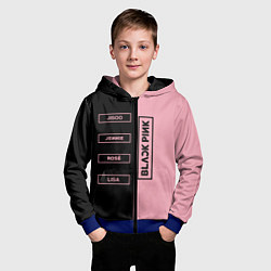 Толстовка на молнии детская Blackpink южнокорейская группа, цвет: 3D-синий — фото 2