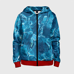 Детская толстовка на молнии Текстура океана