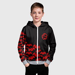 Толстовка на молнии детская Маршмеллоу амонг ас, цвет: 3D-меланж — фото 2