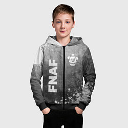 Толстовка на молнии детская FNAF - grey gradient вертикально, цвет: 3D-черный — фото 2