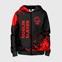 Детская толстовка на молнии Goblin Slayer - red gradient вертикально