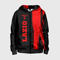 Детская толстовка на молнии Lazio - red gradient по-вертикали