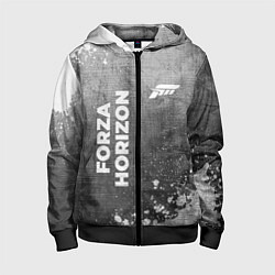Детская толстовка на молнии Forza Horizon - grey gradient вертикально