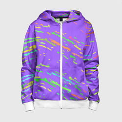 Детская толстовка на молнии Яркие штрихи