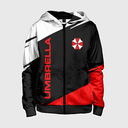 Толстовка на молнии детская Umbrella corporation - resident evil, цвет: 3D-черный