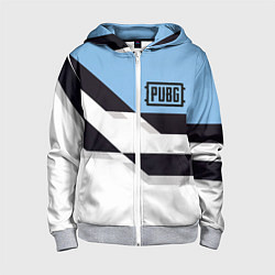 Детская толстовка на молнии PUBG geometry steel