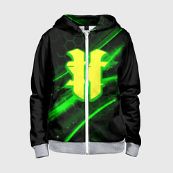 Детская толстовка на молнии Starcraft 2 кислотные соты линии