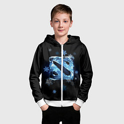 Толстовка на молнии детская Dota 2 - ice, цвет: 3D-белый — фото 2