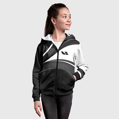 Детская толстовка на молнии Lixiang - классический / 3D-Черный – фото 4