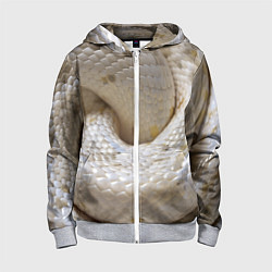 Толстовка на молнии детская Мой удав, цвет: 3D-меланж