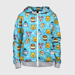 Детская толстовка на молнии Винни Пух