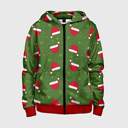 Детская толстовка на молнии Шапка Санты