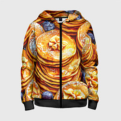 Детская толстовка на молнии Блинчики