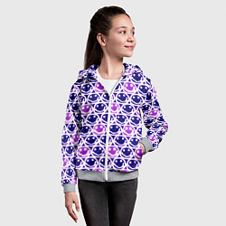 Толстовка на молнии детская Nirvana neon smile, цвет: 3D-меланж — фото 2