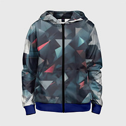 Детская толстовка на молнии Абстрактный взрыв и осколки