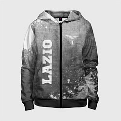 Детская толстовка на молнии Lazio - grey gradient вертикально