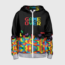 Детская толстовка на молнии Game over