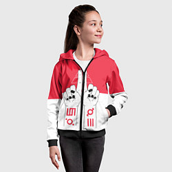 Толстовка на молнии детская 30 Seconds to Mars poster, цвет: 3D-черный — фото 2