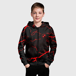Толстовка на молнии детская BMW storm red color, цвет: 3D-черный — фото 2