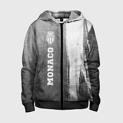 Детская толстовка на молнии Monaco - grey gradient по-вертикали