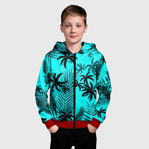 Детская толстовка на молнии GTA костюм Томми / 3D-Красный – фото 3