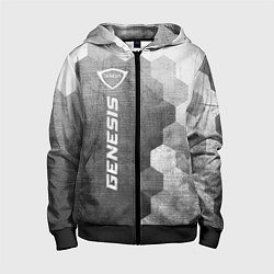 Детская толстовка на молнии Genesis - grey gradient по-вертикали