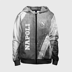 Детская толстовка на молнии Napoli - grey gradient вертикально