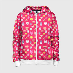 Детская толстовка на молнии Skzoo pattern pink