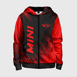 Детская толстовка на молнии Mini - red gradient вертикально