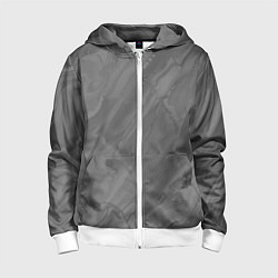 Детская толстовка на молнии Серая текстура каменная мрамор