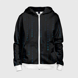 Детская толстовка на молнии Color black blue
