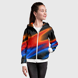 Толстовка на молнии детская Multicoloured, цвет: 3D-белый — фото 2