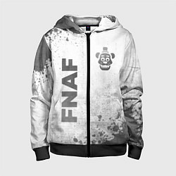 Толстовка на молнии детская FNAF - white gradient вертикально, цвет: 3D-черный