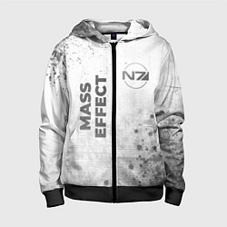 Детская толстовка на молнии Mass Effect - white gradient вертикально