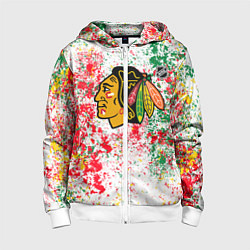 Детская толстовка на молнии Chicago Blackhawks NHL white