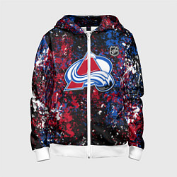 Детская толстовка на молнии Colorado Avalanche NHL black