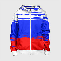 Детская толстовка на молнии Патриот - флаг